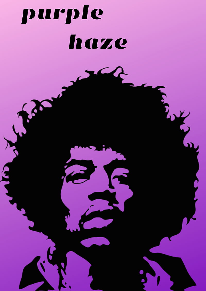 Hendrix, guitar, haze, jimi hendrix, legend, purple, HD phone wallpaper