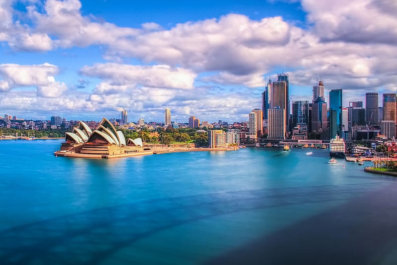 Sydney, City, Skyscraper, Building, Cloud, Australia, Sydney Opera House, , Circular Quay, Sydney Harbour, HD wallpaper