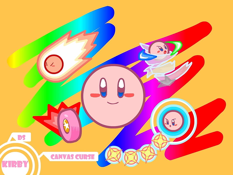 Kirby canvas curse, colorful, video games, kirby, pink, HD wallpaper |  Peakpx