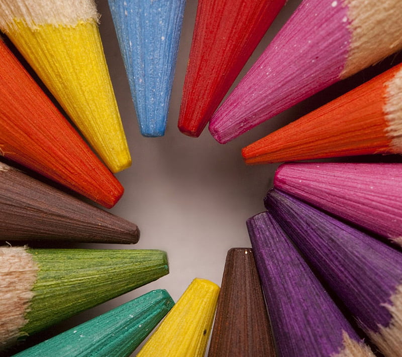 Coloured Pencils, colour, colourful, cool, draw, new, HD wallpaper
