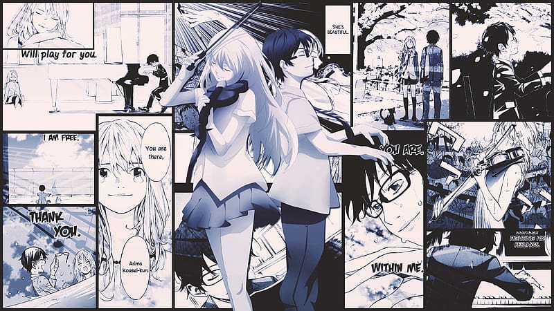 Anime, Kousei Arima, Kaori Miyazono, Your Lie In April, HD wallpaper