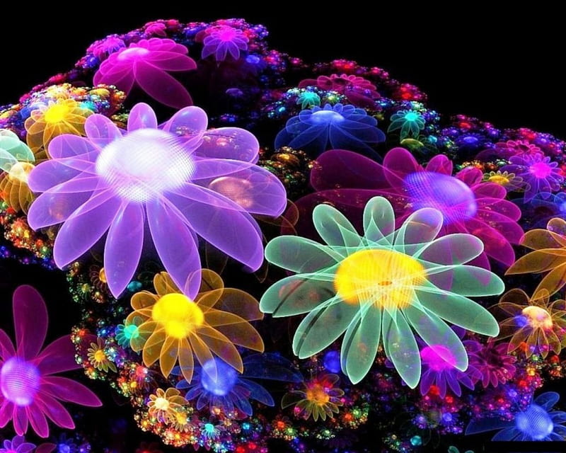 Flores de fantasía, flores, fantasía, bonito, hermosa, Fondo de pantalla HD  | Peakpx