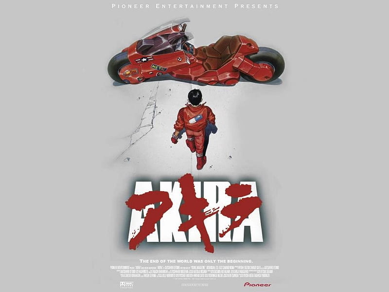 Akira DVD Cover Art, cover art, dvd cover art, akira, red motorcycle, HD wallpaper