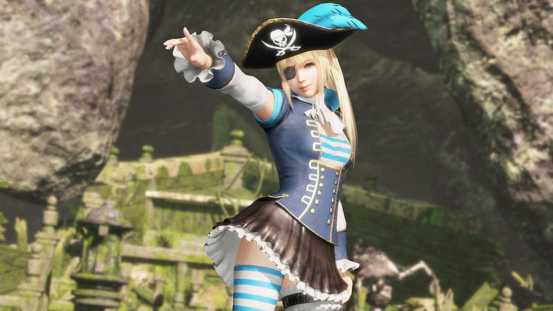 Marie Rose, pirate, dead or alive, fantasy, girl, game, hat, HD wallpaper