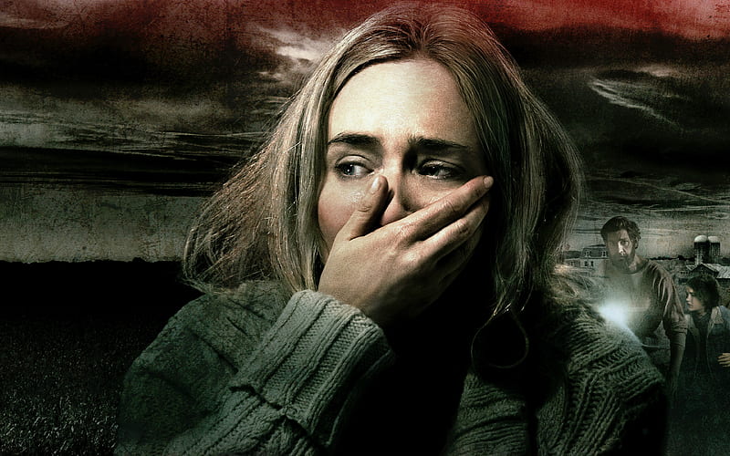 A Quiet Place, 2018 poster, new movies, Emily Blunt, HD wallpaper