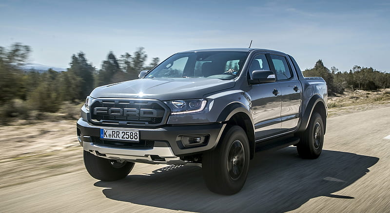 2019 Ford Ranger Raptor (Color: Conquer Grey) - Front Three-Quarter , car, HD wallpaper