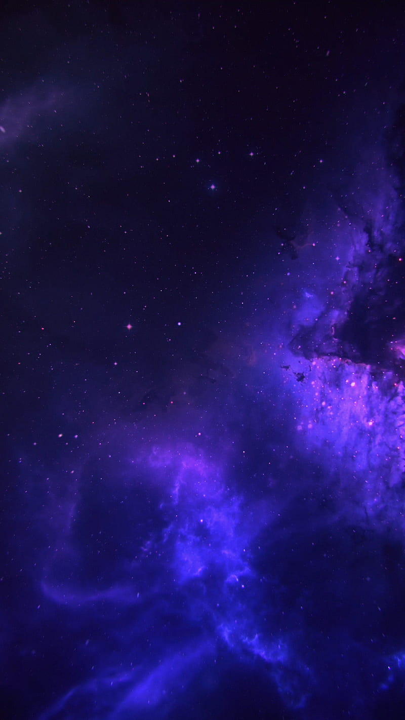 purple deep, cloud, galaxy, nebula, scifi, space, stars, universe, HD phone wallpaper