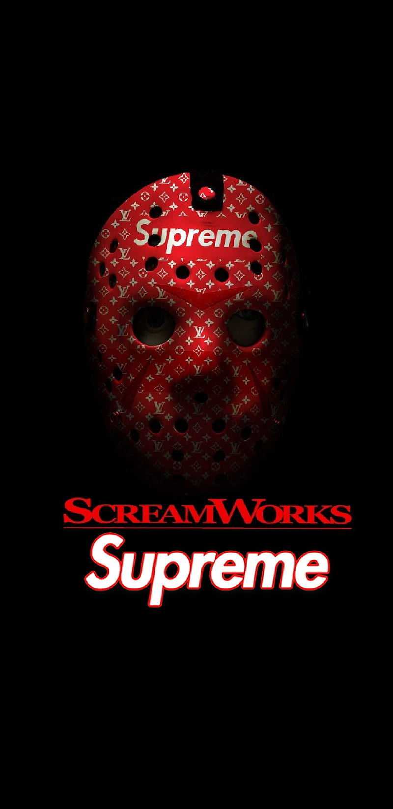 Scream Works, louis vuitton, lv, supreme, HD phone wallpaper