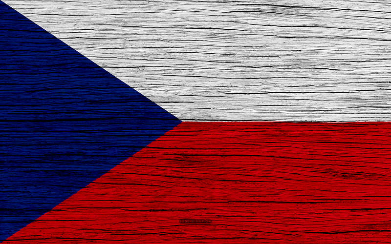 Flag of Czech Republic Europe, wooden texture, Czech flag, national symbols, Czech Republic flag, art, Czech Republic, HD wallpaper
