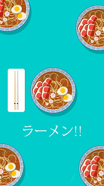 Cute Japanese Ramen Yellow Digital Wallpaper Phone Background Noodle  Instant Download Lock Screen iPhone Background Graphic Art - Etsy