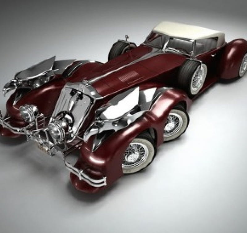 Retro Concept , retro, concept, six, steampunk, car, customised, wheels, HD wallpaper