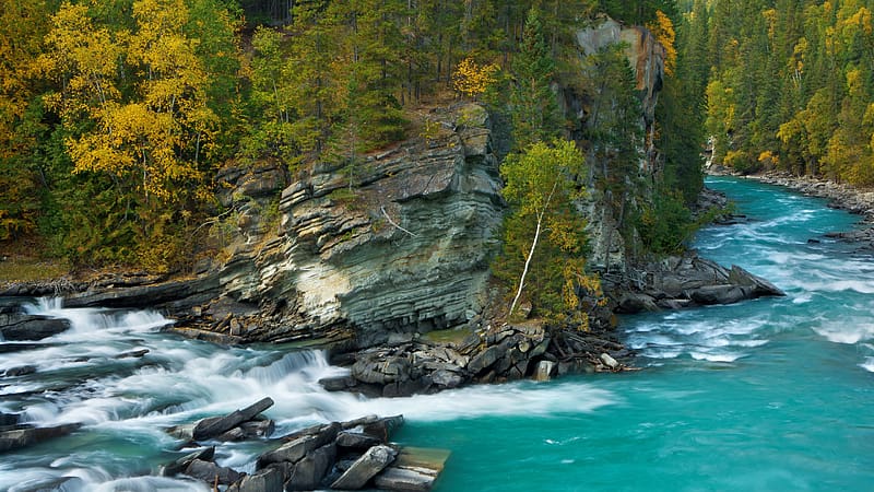 Fraser River Mount Robson British Columbia Canada Bing, HD wallpaper