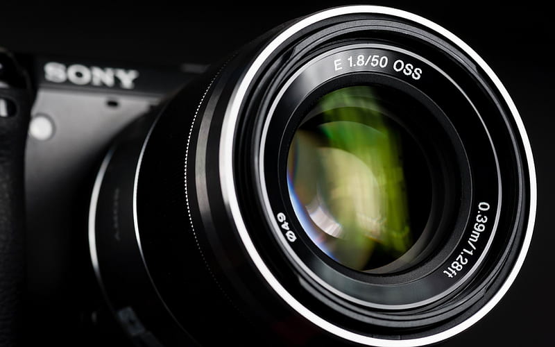 Sony camera lens-Advertising, HD wallpaper