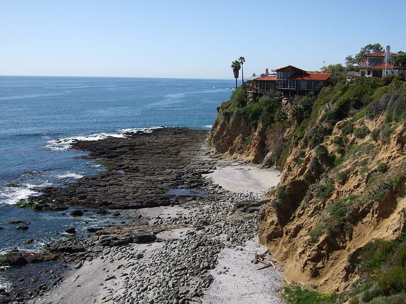 Cliff Dwelling, Laguna Beach, CA, home, cliff, california, laguna beach, HD wallpaper
