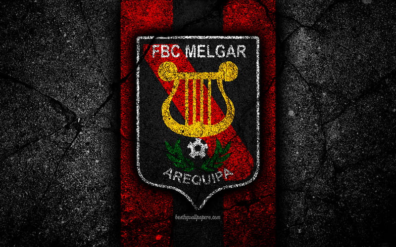 FBC Melgar FC, logo, Peruvian Primera Division, grunge, soccer, black  stone, HD wallpaper | Peakpx