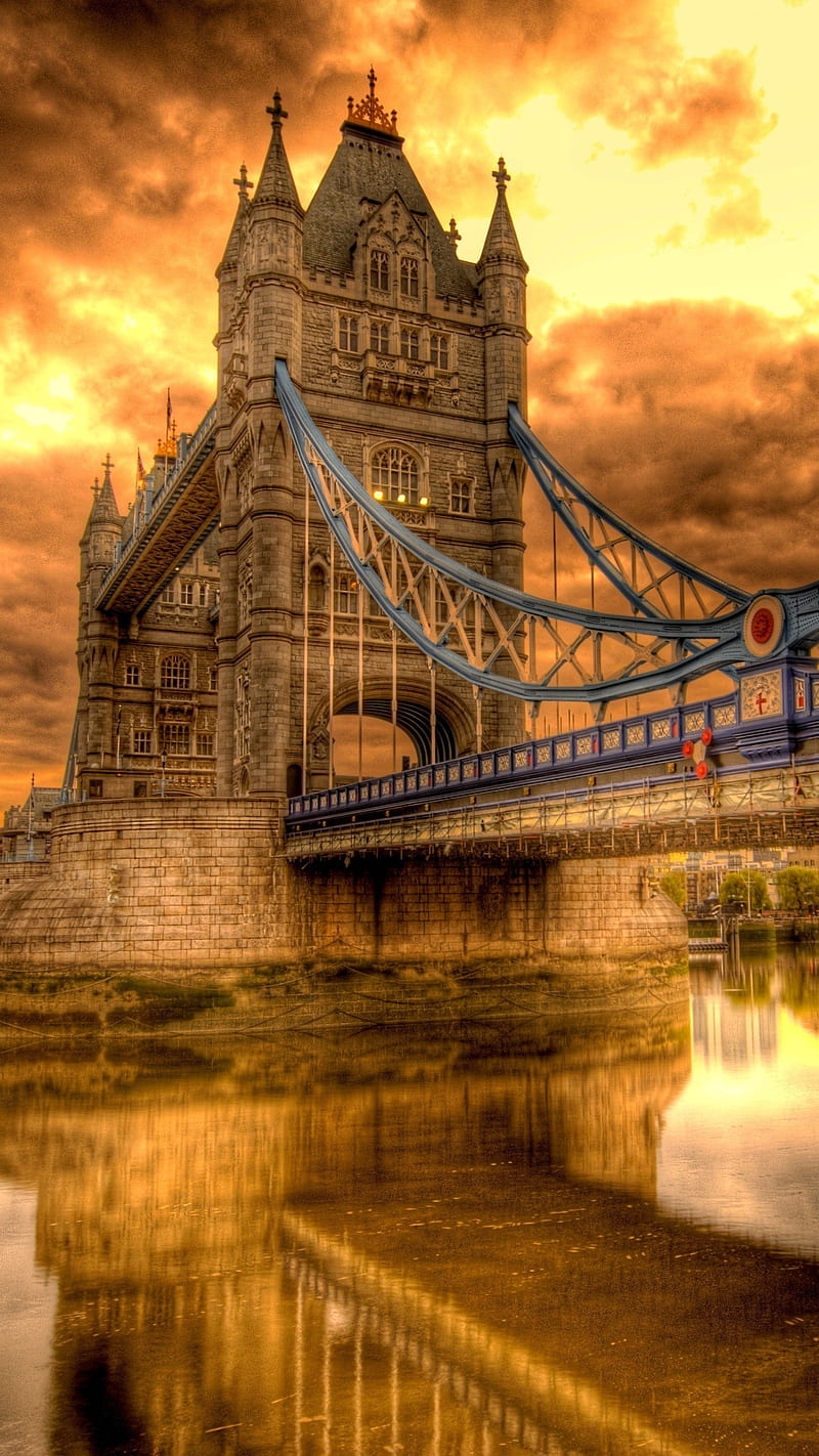 Fellow bridge, favorite place, london bridge, my london, red flag, HD phone  wallpaper | Peakpx