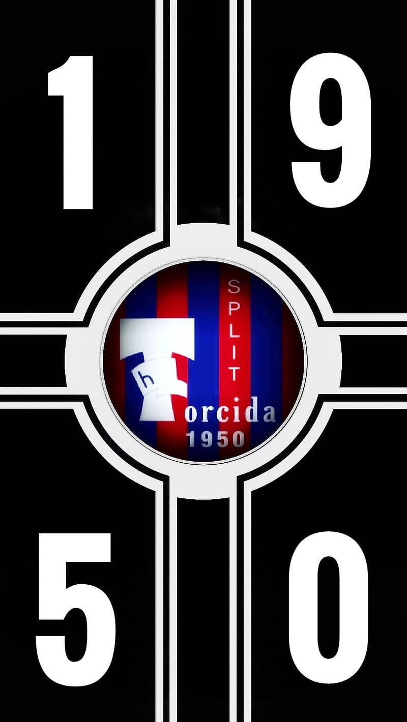Hajduk Torcida, 1911, 1950, hajduk, logo, torcida, ultra, ultras, HD phone wallpaper
