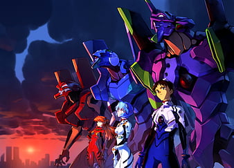 Evangelion, Neon Genesis Evangelion, Asuka Langley Sohryu, Rei Ayanami, Shinji Ikari, HD wallpaper