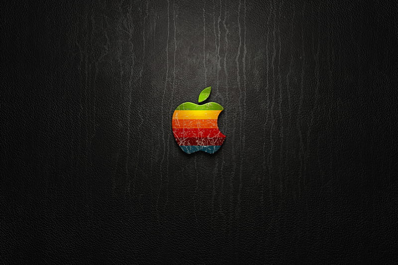 Apple Logo, amazing, apple logo, colors, HD wallpaper