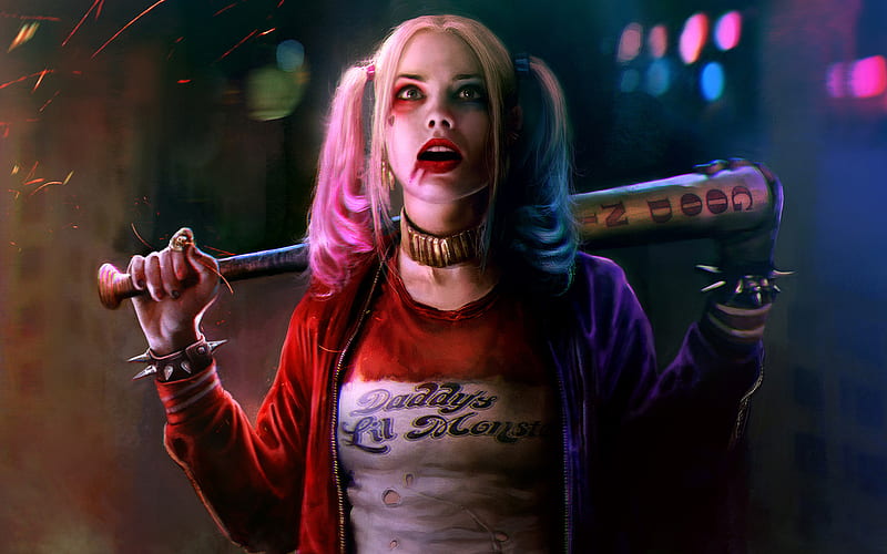 Margot Robbie As Harley Quinn, margot-robbie, suicide-squad, movies, 2016-movies, HD wallpaper