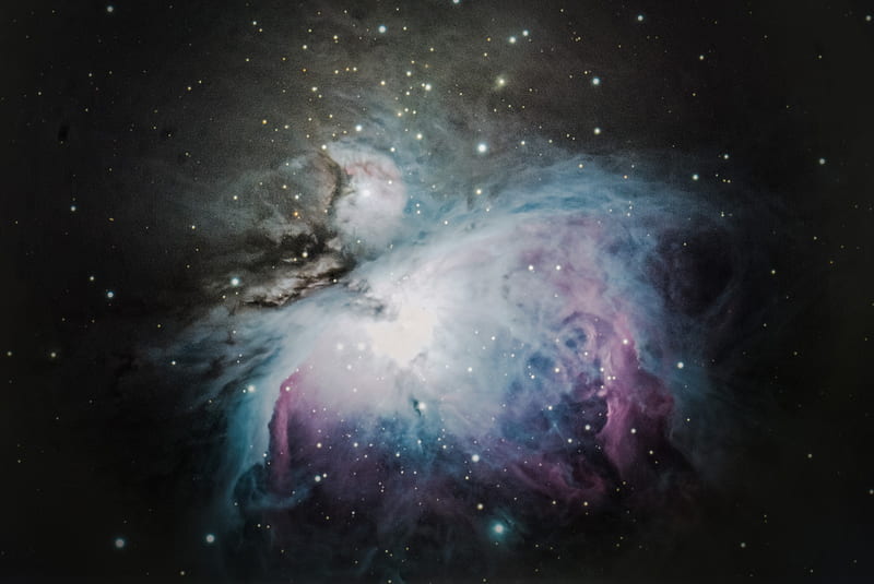 grey nebula in space