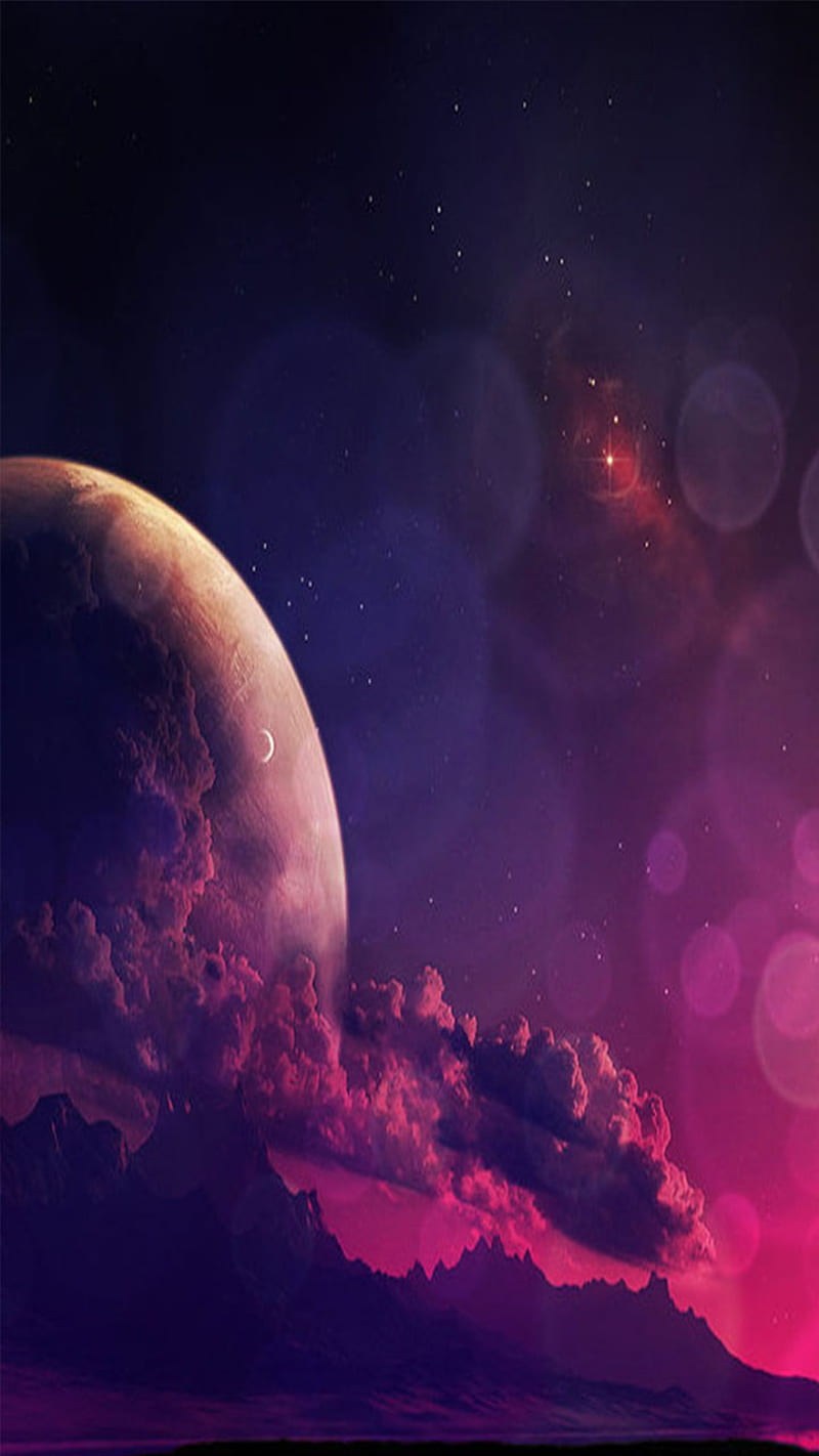 Galaxy, pink, space, HD phone wallpaper