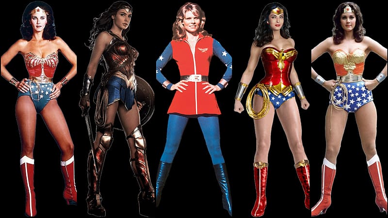 Wonder Woman Collage, Lynda Carter, WW, Gal Gadot, Wonder Woman, HD wallpaper