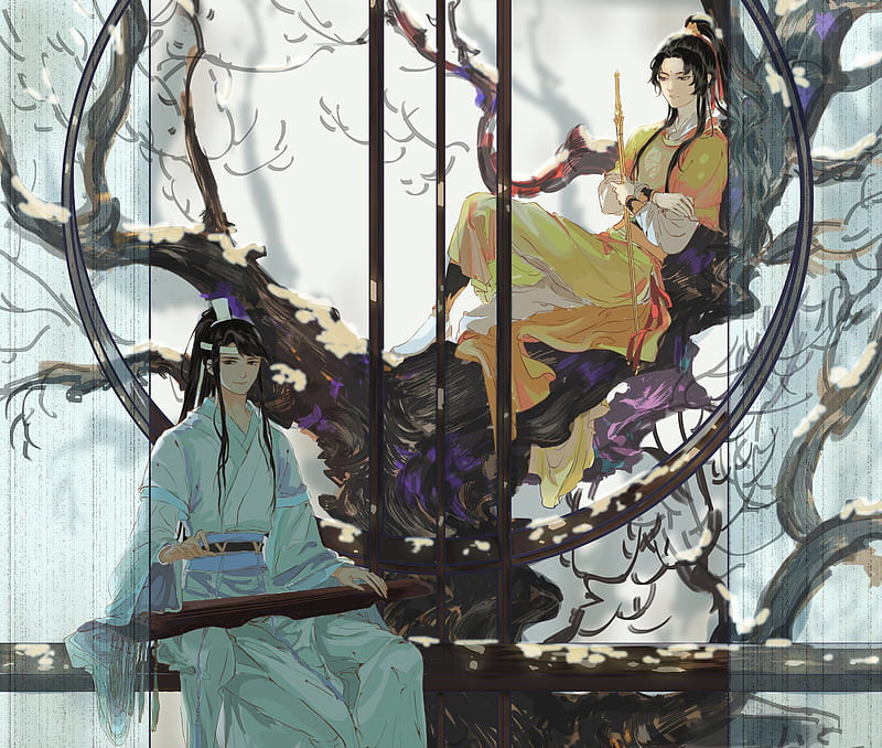 Anime, Mo Dao Zu Shi, Jin Ling, Lan Sizhui, HD wallpaper