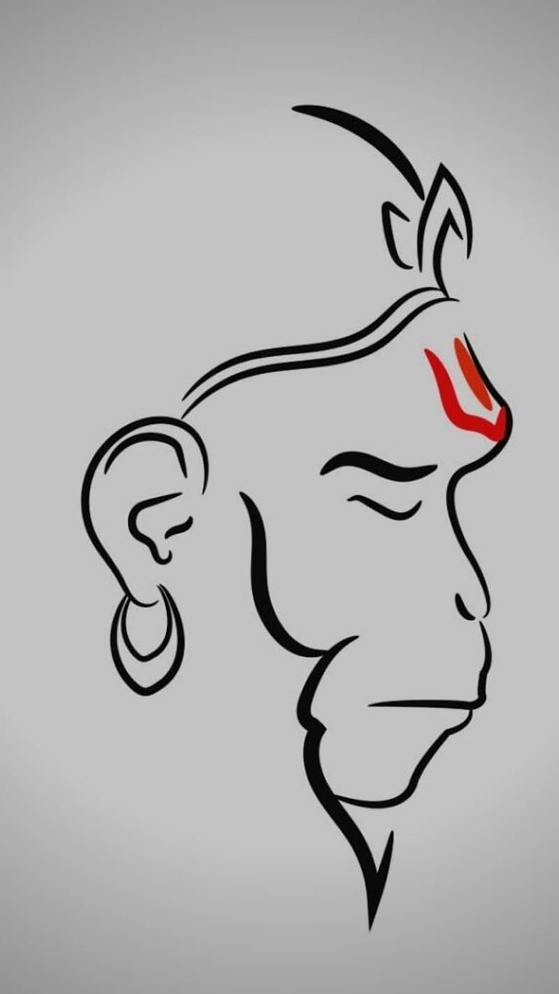 Sketch Of Shri Hanuman Ji | DesiPainters.com