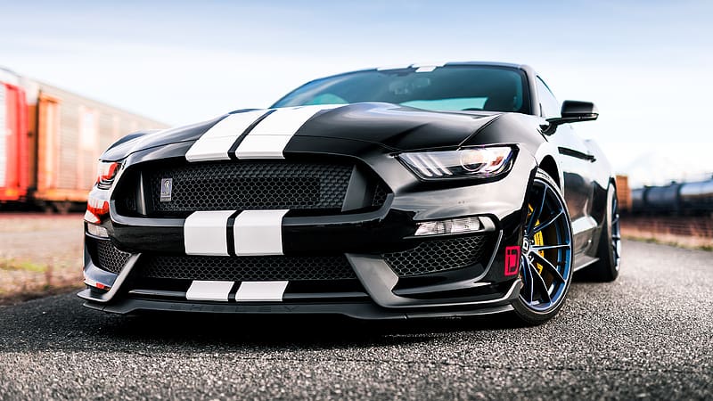 Ford, Car, Ford Mustang, Muscle Car, Vehicles, Black Car, Ford Mustang Shelby, Ford Mustang Shelby Gt350, HD wallpaper