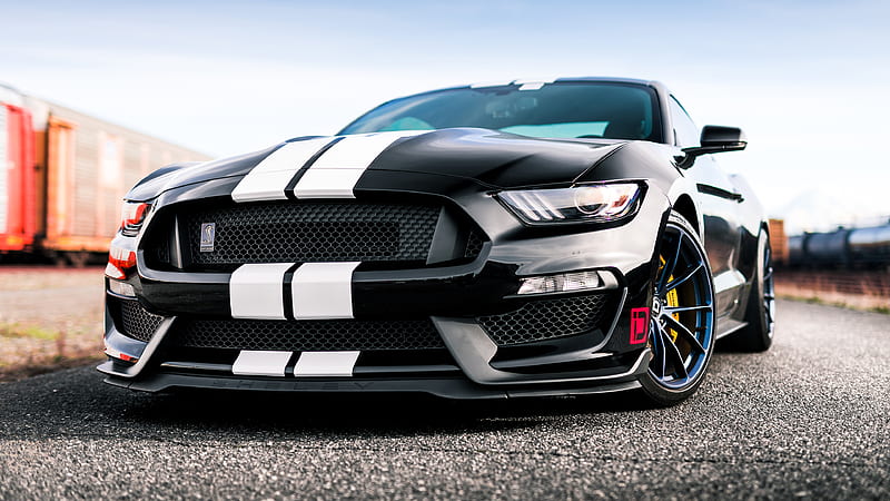 Ford, Ford Mustang Shelby GT350, Black Car, Car, Ford Mustang, Ford Mustang Shelby, Muscle Car, HD wallpaper