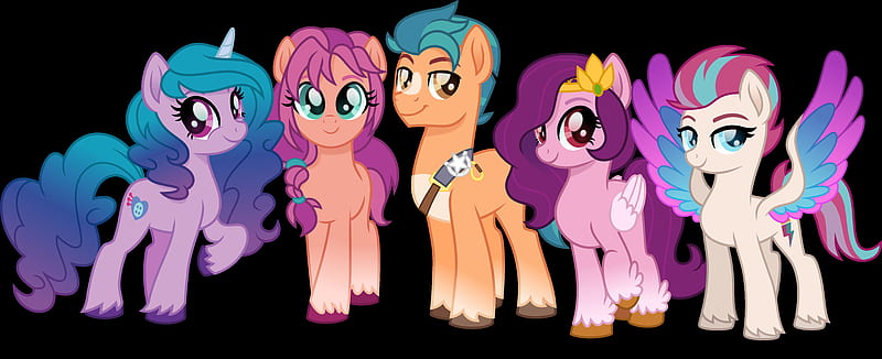 My Little Pony, My Little Pony: A New Generation, Sunny Starscout , Hitch Trailblazer , Izzy Moonbow , Zipp Storm , Pipp Petals, HD wallpaper