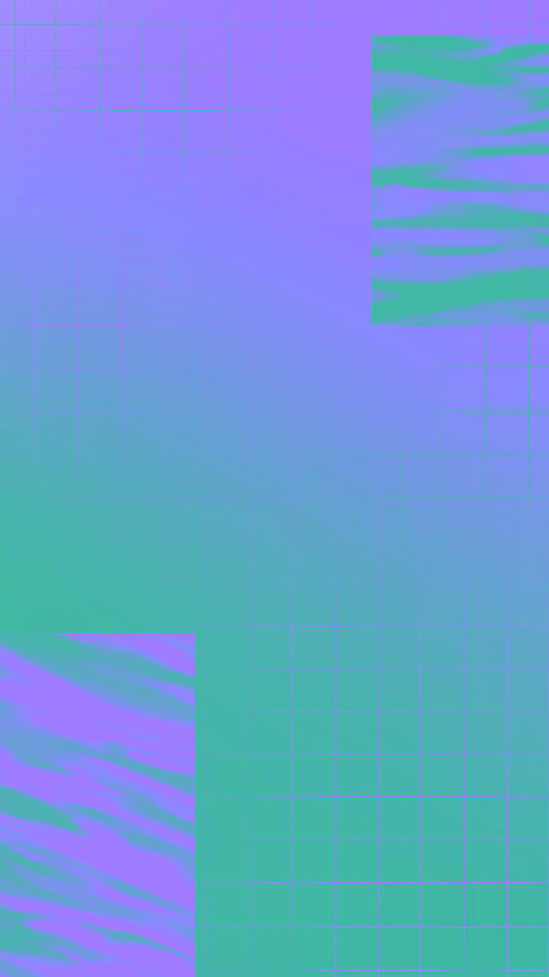 simple vapor green retro, blue, gradient, purple, retrowave, vaporwave, waves, HD phone wallpaper