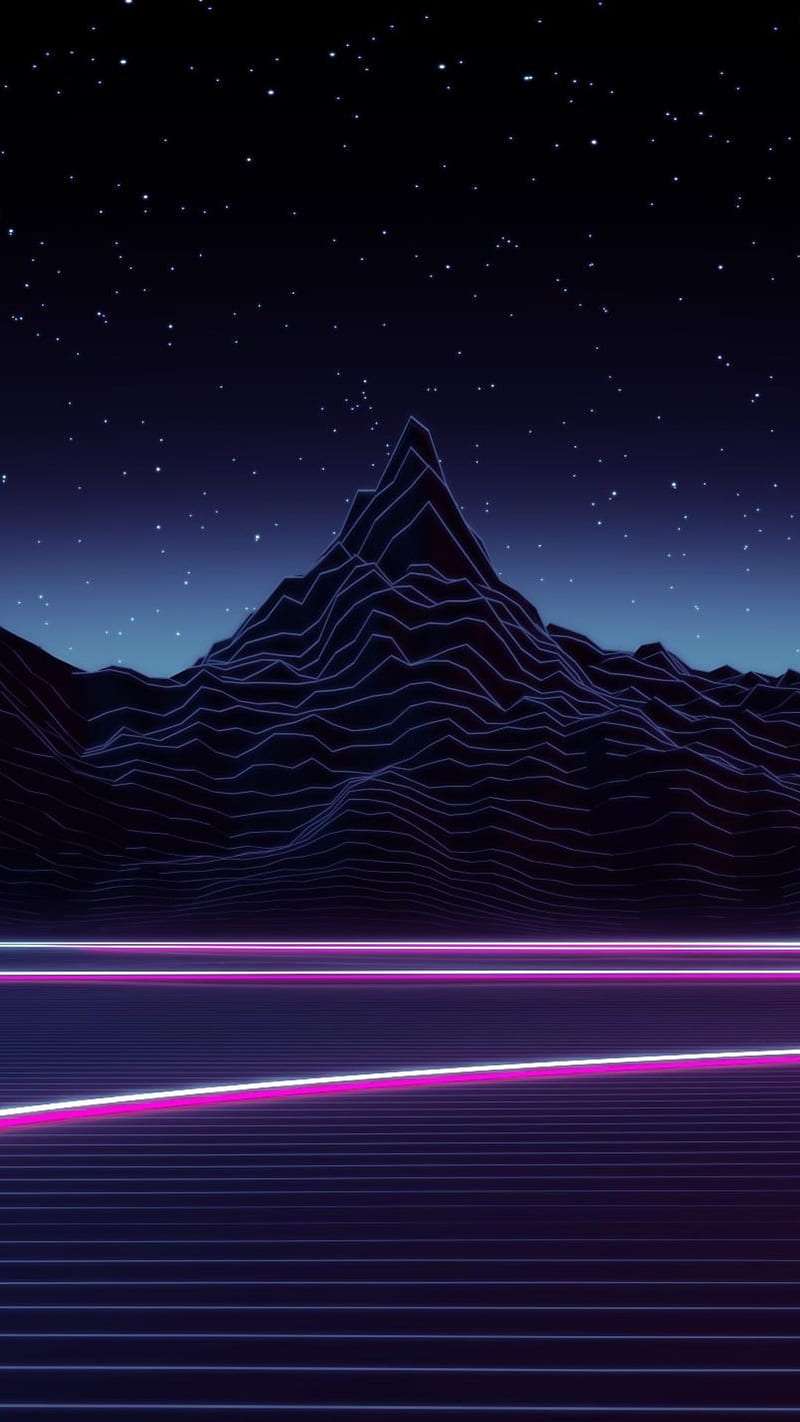 synthwave, synth, wave, HD phone wallpaper