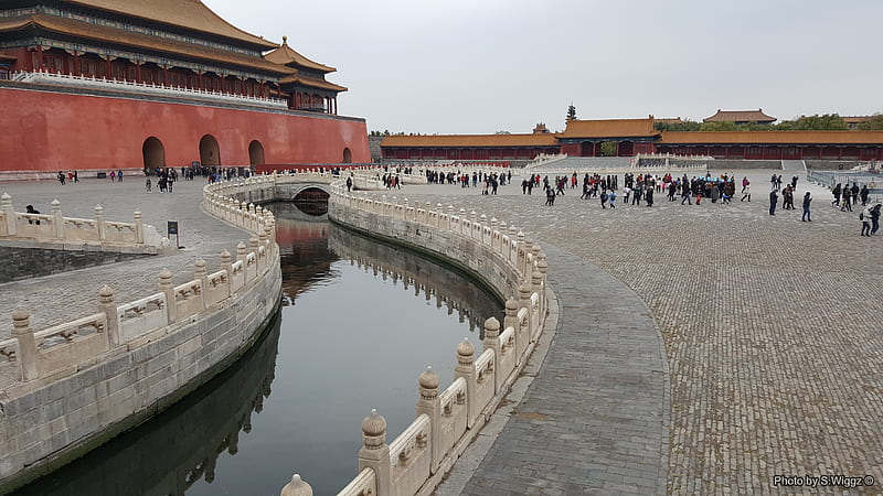 The Forbidden City, Beijing, China, City, Reflection, Water, Beijing, China, Forbidden, Palace, HD wallpaper