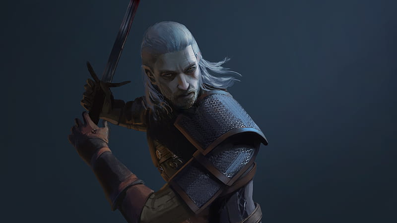 Geralt Of Rivia, geralt-of-rivia, the-witcher-3, games, artwork, artist, digital-art, HD wallpaper