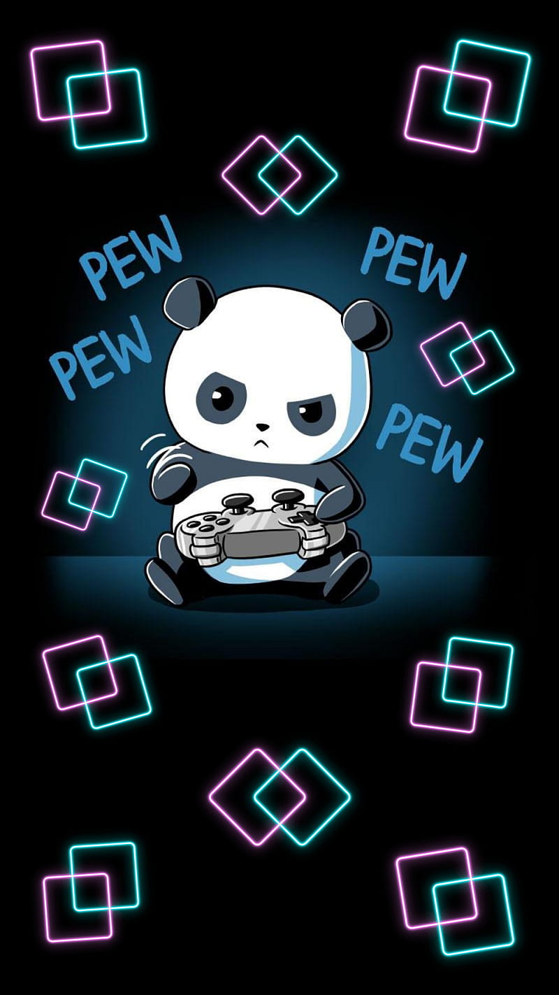 Gamer Panda, HD phone wallpaper