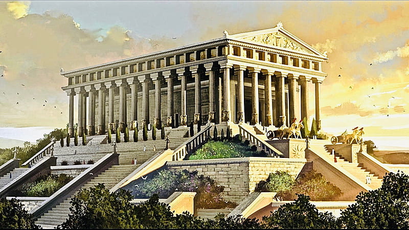 Temple of Artemis 7th Wonder of the World, HD wallpaper