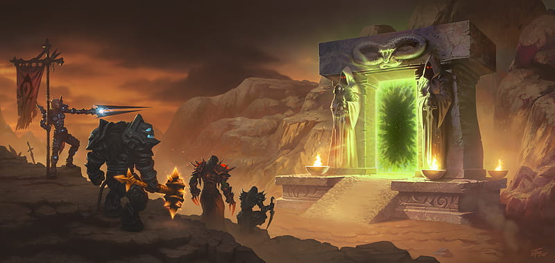 Warcraft, World Of Warcraft, Portal, HD wallpaper