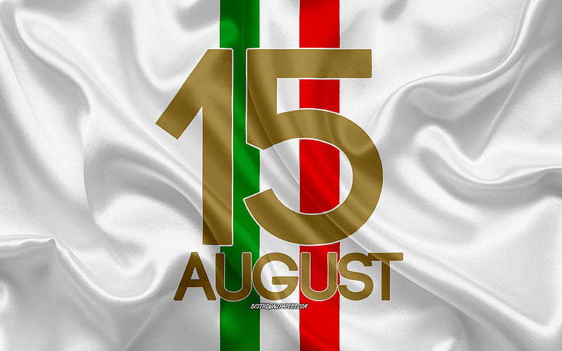 Ferragosto, August 15, italian national holiday, flag of Italy, silk texture, silk flag, Italy, 15 August, HD wallpaper
