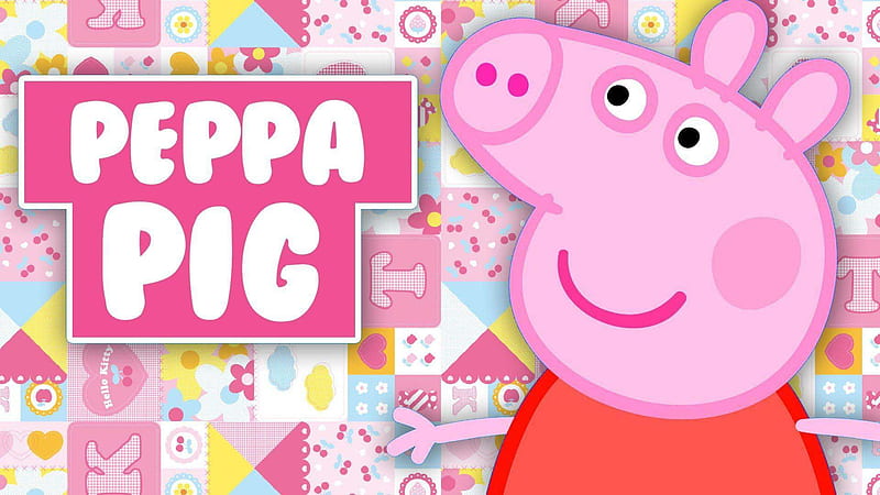 Peppa pig in words background anime, HD wallpaper | Peakpx