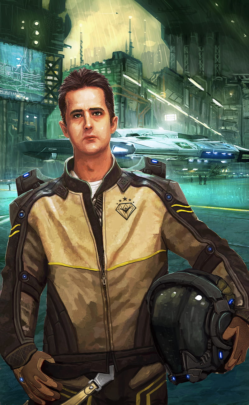 Kev-Art, Elite: Dangerous, Commander, imperial guard, pilot, python, HD phone wallpaper