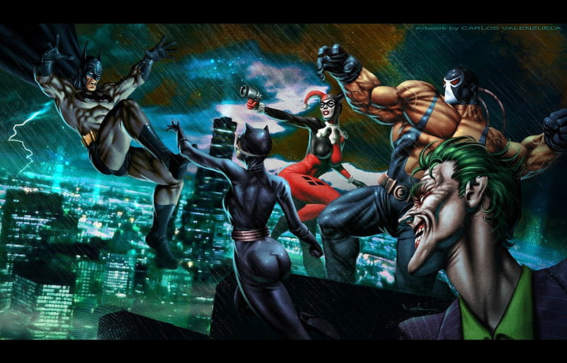 Villanos batman, batman, dc comics, bromista, historietas, perdición,  superhéroes, Fondo de pantalla HD | Peakpx