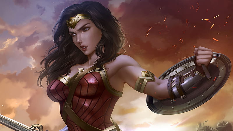 Art Wonder Woman Latest, wonder-woman, superheroes, artist, artwork, digital-art, HD wallpaper