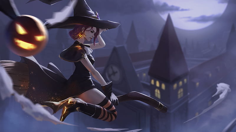 ArtStation - Tsuki's Adventure Halloween event house wallpaper