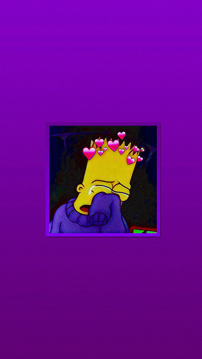 Sad Bart 3, aestheic bart simpson, aesthetic bart, bart simpson, sad bart, sad  bart simpson, HD phone wallpaper