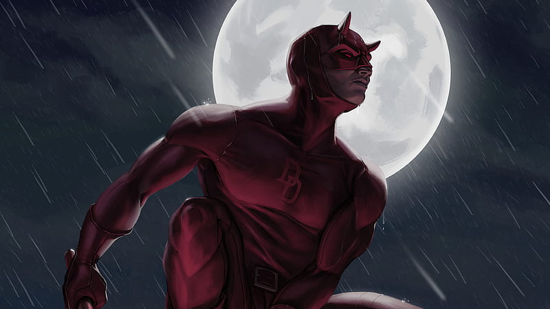Daredevil Moon Knight, daredevil, superheroes, artwork, artist, artstation, HD wallpaper