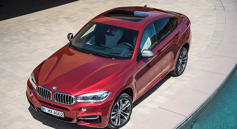 2015 BMW X6 M50d (Flamenco Red) - Top , car, HD wallpaper