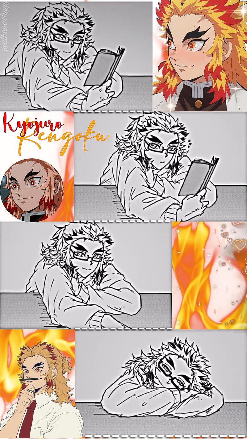 Rengoku Kyojuro, pillar, movie, demon slayer, kawaii, fire, fire pillar, cute, HD phone wallpaper