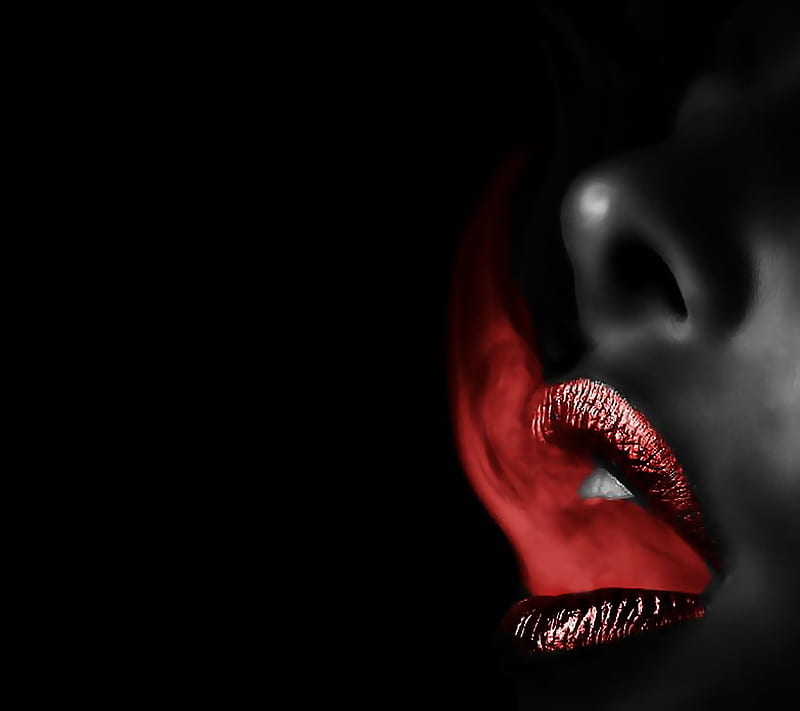 Lips, abstract, fire, smoke, HD wallpaper | Peakpx